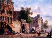 unknow artist European city landscape, street landsacpe, construction, frontstore, building and architecture.262 china oil painting artist